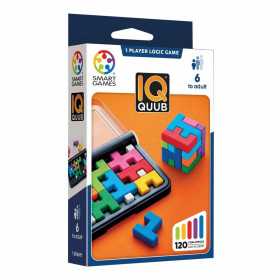 IQ QUUB gioco solitario ROMPICAPO PORTATILE con 120 sfide SMART GAMES età 6+
