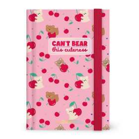 AGENDA 2026 2027 giornaliera LEGAMI da 16 mesi MEDIUM media TEDDY BEAR CHERRY PINK fotografica DAY