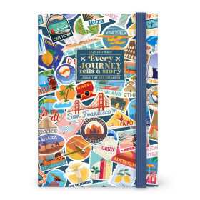 AGENDA 2026 2027 giornaliera LEGAMI da 16 mesi MEDIUM media TRAVEL STICKERS fotografica DAY