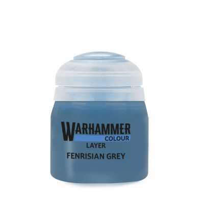 FENRISIAN GREY colore LAYER WARHAMMER Games Workshop GRIGIO pittura BOCCETTO 12 ml