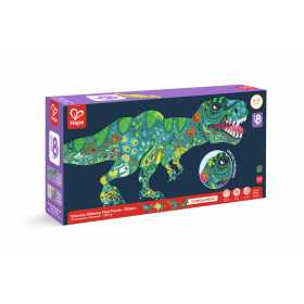 PUZZLE 200 PEZZI brillante DINOSAURI sagomato HAPE E1667 età 8+