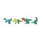PUZZLE 200 PEZZI brillante DINOSAURI sagomato HAPE E1667 età 8+