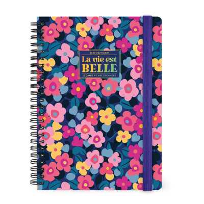 AGENDA 2026 2027 settimanale LEGAMI da 16 mesi LARGE grande FLOWERS week SPIRALATA