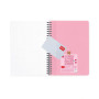 AGENDA 2026 2027 settimanale LEGAMI da 16 mesi LARGE grande TEDDY BEAR CHERRY PINK week SPIRALATA