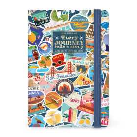 AGENDA 2026 2027 settimanale LEGAMI da 16 mesi MEDIUM media TRAVEL STICKERS week