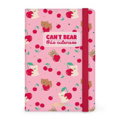 AGENDA 2026 2027 settimanale LEGAMI da 16 mesi MEDIUM media TEDDY BEAR CHERRY PINK week