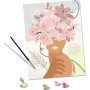 CREART kit artistico FLOWERS ON MY MIND ravensburger FLOREALE con pennello 2 IN 1 età 12+