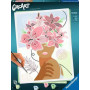 CREART kit artistico FLOWERS ON MY MIND ravensburger FLOREALE con pennello 2 IN 1 età 12+