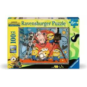 PUZZLE 100 PEZZI XXL ravensburger MINIONS 3 originale & MONSTERS età 6+