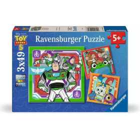 PUZZLE 3X49 ravensburger TOY STORY 5 originale SET DI 3 DA 49 PEZZI età 5+
