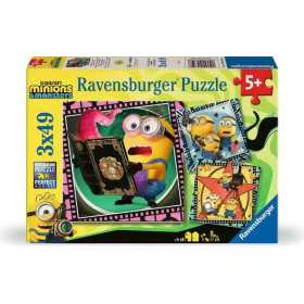PUZZLE 3X49 ravensburger MINIONS 3 originale SET DI 3 DA 49 PEZZI età 5+