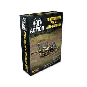 GERMAN HEER PACK 40 ANTI-TANK GUN set di miniature IN PLASTICA warlord games BOLT ACTION età 14+