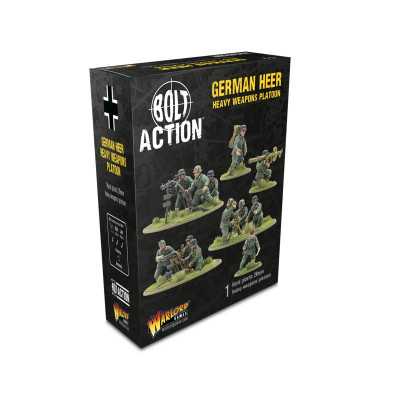 GERMAN HEER HEAVY WEAPONS PLATOON set di miniature IN PLASTICA warlord games BOLT ACTION età 14+