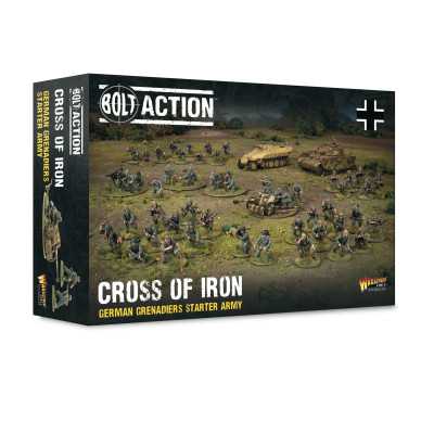 CROSS OF IRON german grenadiers STARTER ARMY set di miniature IN PLASTICA warlord games BOLT ACTION età 14+