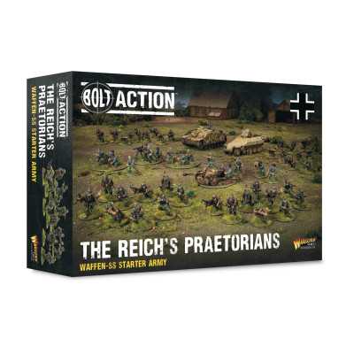 THE REICH'S PRAETORIANS waffen ss STARTER ARMY set di miniature IN PLASTICA warlord games BOLT ACTION età 14+