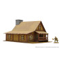 EASTERN EUROPEAN COTTAGE 1 scenario IN MDF scala 28 mm EDIFICIO età 14+