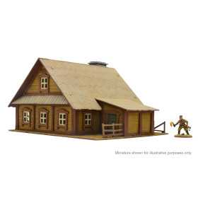 EASTERN EUROPEAN COTTAGE 2 scenario IN MDF scala 28 mm EDIFICIO età 14+