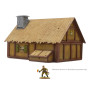 SMALL EASTERN EUROPEAN COTTAGE scenario IN MDF scala 28 mm EDIFICIO età 14+