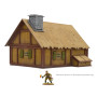 SMALL EASTERN EUROPEAN COTTAGE scenario IN MDF scala 28 mm EDIFICIO età 14+