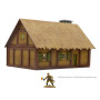SMALL EASTERN EUROPEAN COTTAGE scenario IN MDF scala 28 mm EDIFICIO età 14+