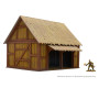 EASTERN EUROPEAN BARN scenario IN MDF scala 28 mm EDIFICIO età 14+