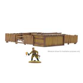 PIG PEN ANIMAL STY porcilaia IN MDF scala 28 mm ELEMENTO SCENICO età 14+