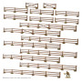 RURAL FENCES transenne IN MDF scala 28 mm ELEMENTO SCENICO età 14+