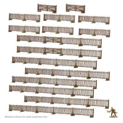 ASSORTED VILLAGE FENCES recinzioni IN MDF scala 28 mm ELEMENTO SCENICO età 14+