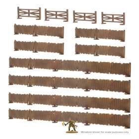 ASSORTED PANELLED FENCES palizzate IN MDF scala 28 mm ELEMENTO SCENICO età 14+