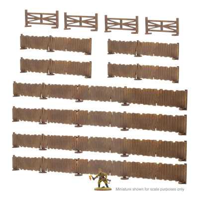 ASSORTED PANELLED FENCES palizzate IN MDF scala 28 mm ELEMENTO SCENICO età 14+