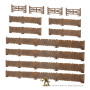 ASSORTED PANELLED FENCES palizzate IN MDF scala 28 mm ELEMENTO SCENICO età 14+