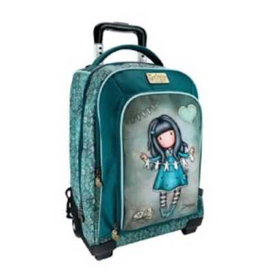 TROLLEY per la scuola e il tempo libero I FOUND MY FAMILY IN A BOOK santoro GORJUSS zaino 1219GJ13 memories
