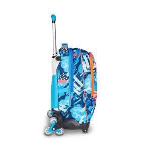 TROLLEY seven SJ GANG scuola SPEED ANIMAL boy JACK 8WD NEW zaino 3 in 1 CON 8 RUOTE
