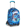 TROLLEY seven SJ GANG scuola SPACE LED boy JACK 8WD NEW zaino 3 in 1 CON 8 RUOTE