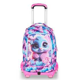 TROLLEY seven SJ GANG scuola MAGICAL FANTASY girl JACK 8WD NEW zaino 3 in 1 CON 8 RUOTE