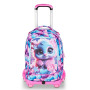 TROLLEY seven SJ GANG scuola MAGICAL FANTASY girl JACK 8WD NEW zaino 3 in 1 CON 8 RUOTE