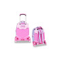 TROLLEY seven SJ GANG scuola GLOW LED UNICORN girl JACK 8WD NEW zaino 3 in 1 CON 8 RUOTE