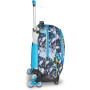 TROLLEY seven SJ GANG scuola GLACE PANTHER boy JACK 8WD NEW zaino 3 in 1 CON 8 RUOTE