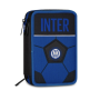 ASTUCCIO 3 ZIP tre cerniere INTER 2026 seven CALCIO triplo scomparto SCUOLA completo