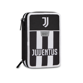 ASTUCCIO 3 ZIP tre cerniere JUVENTUS seven WE ARE YOUTH triplo scomparto SCUOLA completo