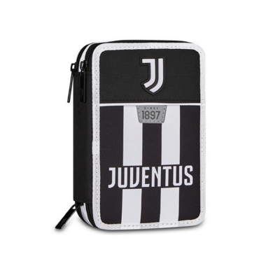 ASTUCCIO 3 ZIP tre cerniere JUVENTUS seven WE ARE YOUTH triplo scomparto SCUOLA completo
