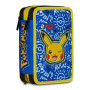ASTUCCIO 3 ZIP tre cerniere POKEMON 2026 seven COMPLETO triplo scomparto SCUOLA
