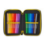 ASTUCCIO 3 ZIP tre cerniere POKEMON 2026 seven COMPLETO triplo scomparto SCUOLA