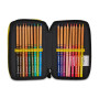 ASTUCCIO 3 ZIP tre cerniere POKEMON 2026 seven COMPLETO triplo scomparto SCUOLA