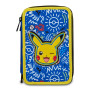ASTUCCIO 3 ZIP tre cerniere POKEMON 2026 seven COMPLETO triplo scomparto SCUOLA
