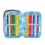 ASTUCCIO 3 ZIP tre cerniere SHADOWS OF COLOR 829 seven GRIGIO triplo scomparto SCUOLA completo