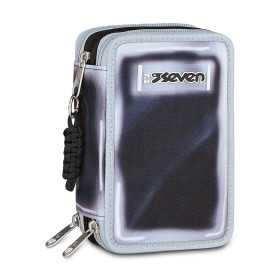 ASTUCCIO 3 ZIP tre cerniere SHADOWS OF COLOR 829 seven GRIGIO triplo scomparto SCUOLA completo