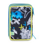 ASTUCCIO 3 ZIP tre cerniere GLACE PANTHER boy SJ GANG seven SCUOLA triplo scomparto COMPLETO