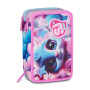 ASTUCCIO 3 ZIP tre cerniere MAGICAL FANTASY girl SJ GANG seven SCUOLA triplo scomparto COMPLETO