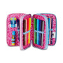 ASTUCCIO 3 ZIP tre cerniere MAGICAL FANTASY girl SJ GANG seven SCUOLA triplo scomparto COMPLETO